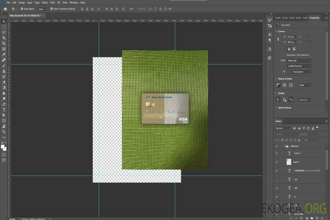Guinée Banque Islmaique de Guinée carte de débit visa photolook recto template Guinée Banque Islmaique de Guinée carte de débit visa photolook recto template